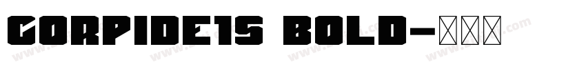 CorpidE1s Bold字体转换